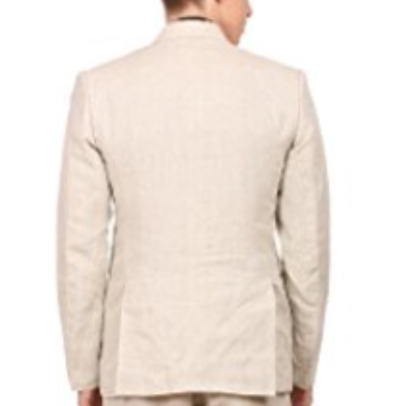 WINTAGE Men's 100% Linen Suit sz 46 - Picture 2 of 4